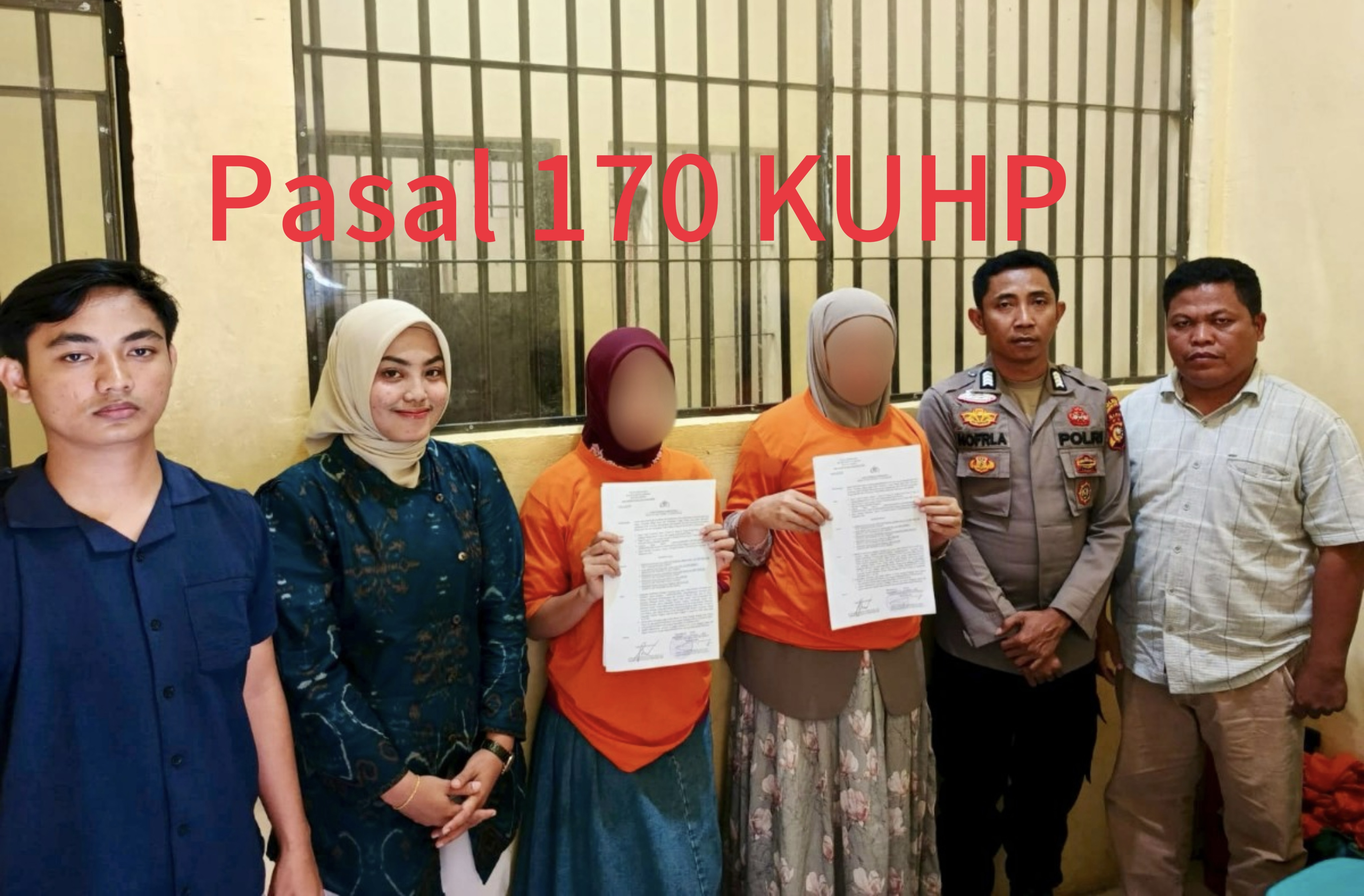Gara-gara Olokan Nenek, Dua Ibu Muda di Kuansing Kompak Keroyok Janda