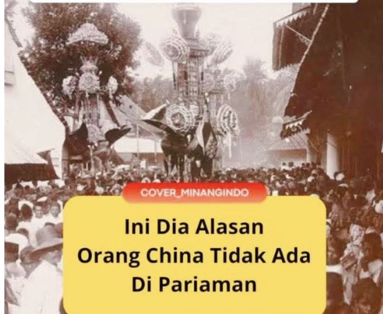 Terkuak Alasan Kenapa Keturunan Tionghoa Tidak Ada di Kota Pariaman Sumbar