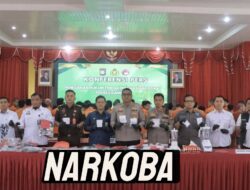 Polres Kampar Musnahkan Barang Bukti Narkoba, 66 Tersangka Dibekuk dalam Operasi Antik Lancang Kuning 2025