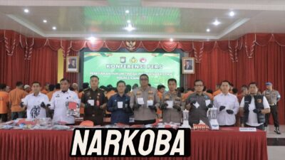 Polres Kampar Musnahkan Barang Bukti Narkoba, 66 Tersangka Dibekuk dalam Operasi Antik Lancang Kuning 2025