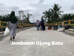 Jembatan Sungai Rokan Ujung Batu Mulai Dibuka Uji Coba, Hanya untuk Kendaraan Kecil