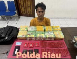 Polda Riau Gulung Kurir 10 Kg Sabu di Dumai, Hukuman Mati Siap Menanti