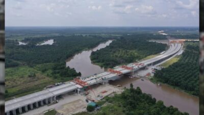 Jembatan Siak VI Resmi Tersambung, Tol Pekanbaru–Riau Kian Nyata