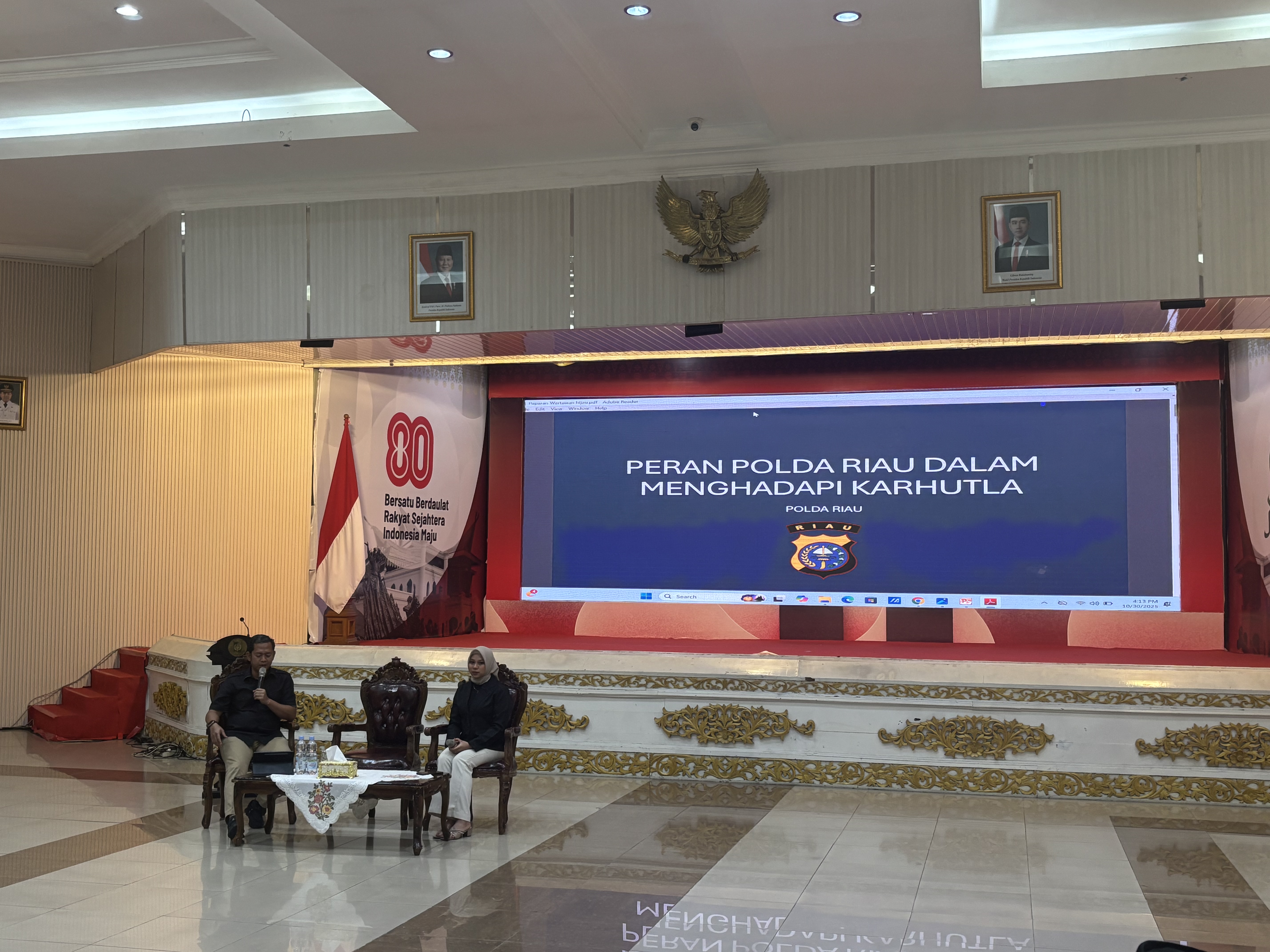 Mewakili Kapolda, Kombes Asep Paparkan Strategi Polda Riau Tangani Karhutla