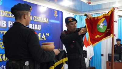 Detasemen Gegana Brimob Riau Gelar Pensucian Tunggul,  Peringati HUT ke-51 Gegana