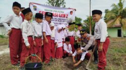 Polres Kampar Ajak Siswa Cinta Lingkungan Lewat Program Green Policing