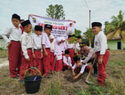 Polres Kampar Ajak Siswa Cinta Lingkungan Lewat Program Green Policing