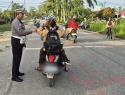 Tertib Berlalu Lintas Digencarkan, Satlantas Siak Berikan Teguran Berbasis Humanis