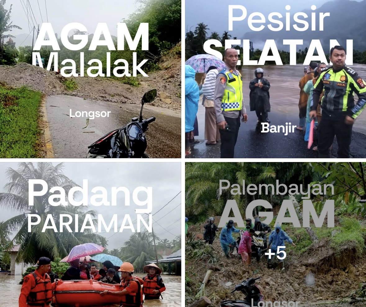 Bencana Beruntun Landa Sumbar: Ribuan Warga Mengungsi, Akses Lumpuh di Empat Kabupaten