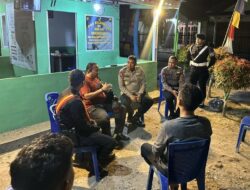 Perintah Kapolda, Brimob Riau Laksanakan Pengecekan Satkamling Malam Hari