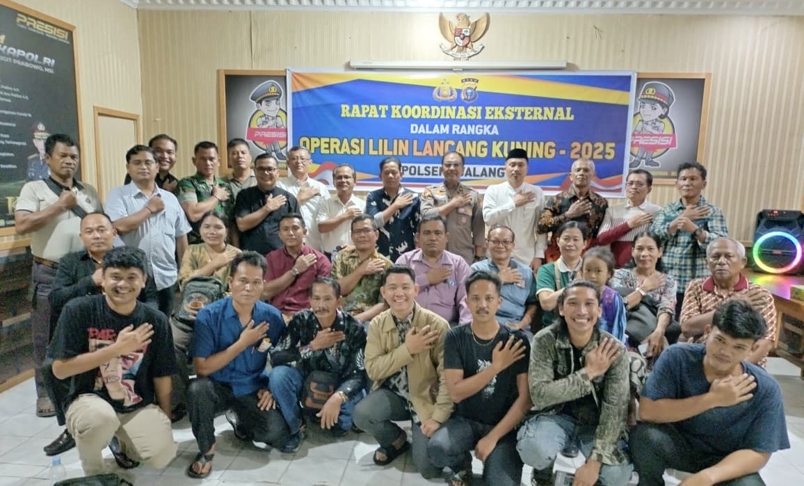 Polsek Tualang dan Upika Matangkan Pengamanan Ibadah Natal dan Tahun Baru 2026