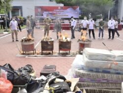 Kejari Bengkalis Musnahkan 395 Perkara Barang Bukti, Terbanyak Narkotika