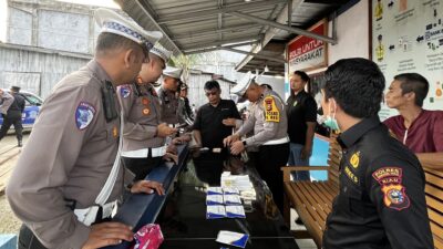 Sopir Bus ALS Pekanbaru–Bandung Ditangkap Bawa Sabu Saat Ops Lilin 2025 Polres Inhu