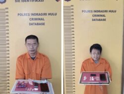 Guru Nyambi Edarkan Sabu, Polres Inhu Ringkus Dua Pelaku di Pasir Penyu