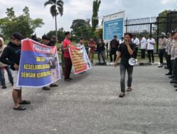 Demo di Kantor PHR, Sinergi Pemuda Riau Tuntut Sanksi Tegas Pelanggaran Limbah B3 Vendor Migas