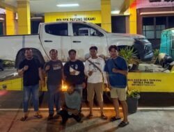 Pelaku Pencurian Mobil di Pekanbaru Ditangkap Polsek Payung Sekaki di Inhu
