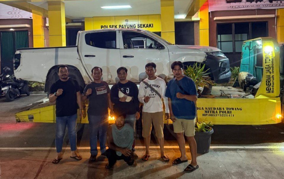 Pelaku Pencurian Mobil di Pekanbaru Ditangkap Polsek Payung Sekaki di Inhu
