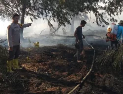 Respon Cepat Polres Siak, Karhutla Lahan Gambut Bungaraya Berhasil Dipadamkan