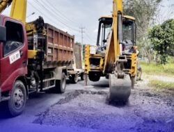 PUPR Gesa Perbaikan Tiga Ruas Jalan di Kabupaten Siak Jelang Idul Fitri