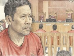 Hasiholan Samosir Nahkoda Pembawa 2 Ton Sabu Menangis di  PN Batam