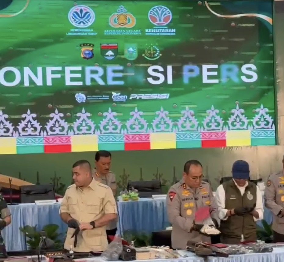 Gajah Sumatera Ditembak, Sindikat Riau–Sumbar hingga Pulau Jawa Diringkus Polda Riau