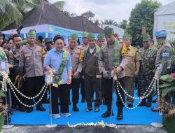 Kapolri Resmikan 27 dan Groundbreaking 83 Jembatan Merah Putih Presisi di Riau