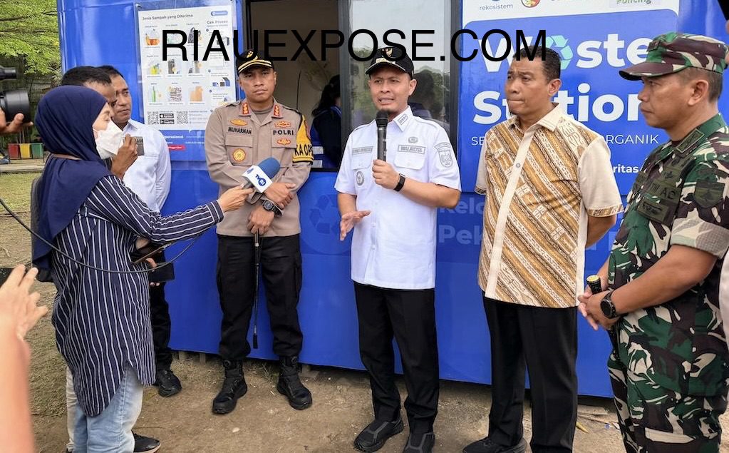 Wako Agung Resmikan Waste Station Pekanbaru, Sampah Kini Bisa Jadi Uang