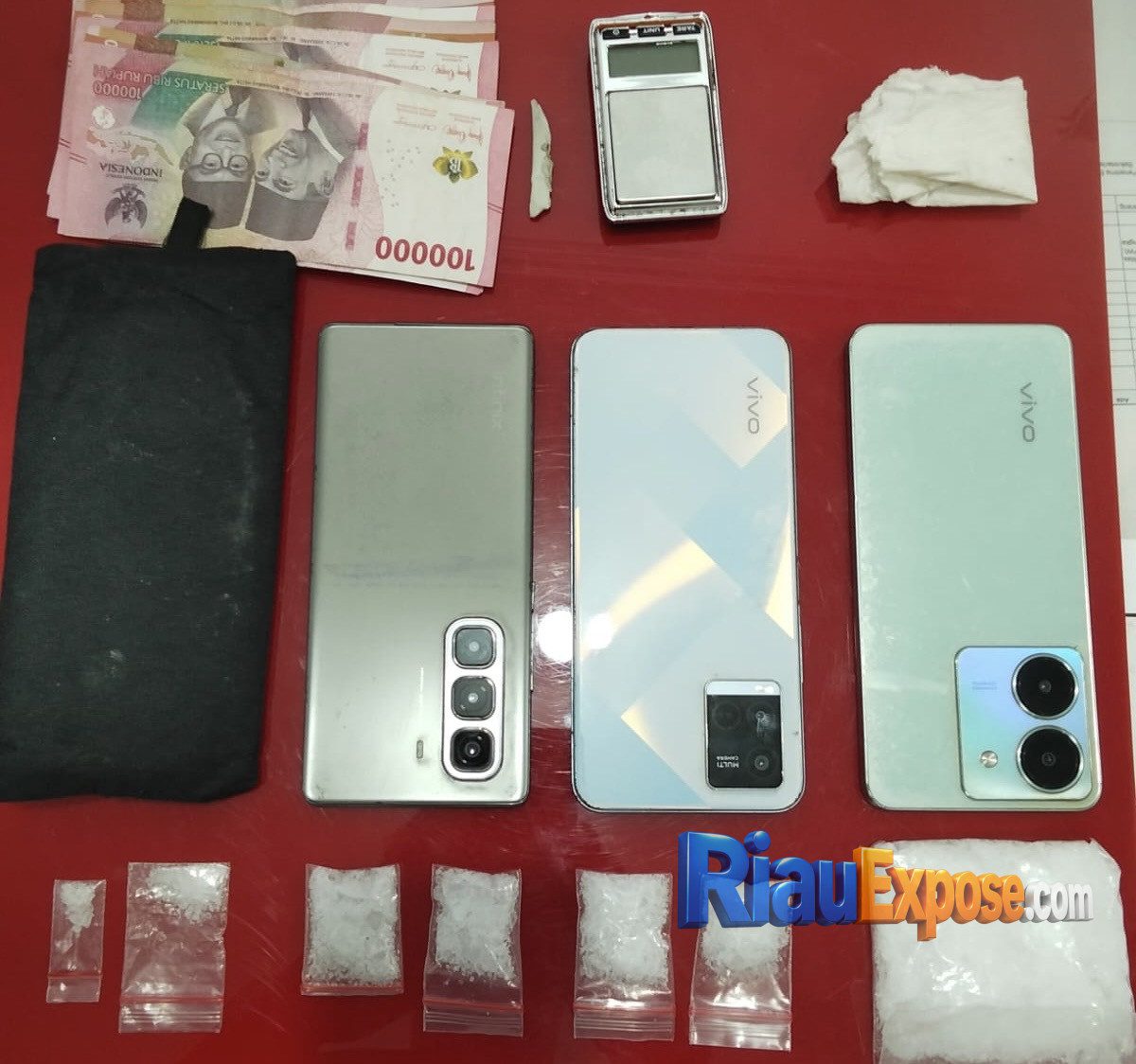 Satuan Reserse Narkoba Polres Rokan Hulu membongkar jaringan sabu di Kecamatan Kepenuhan dengan menyita 46,36 gram barang bukti