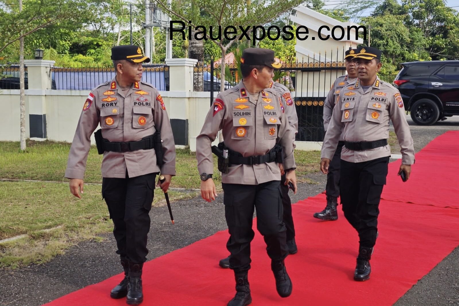 kunjungan kerja wakapolda Sumbar sekaligus memimpin apel pagi di Polres Kepulauan Mentawai, Sabtu (4/4/2026).
