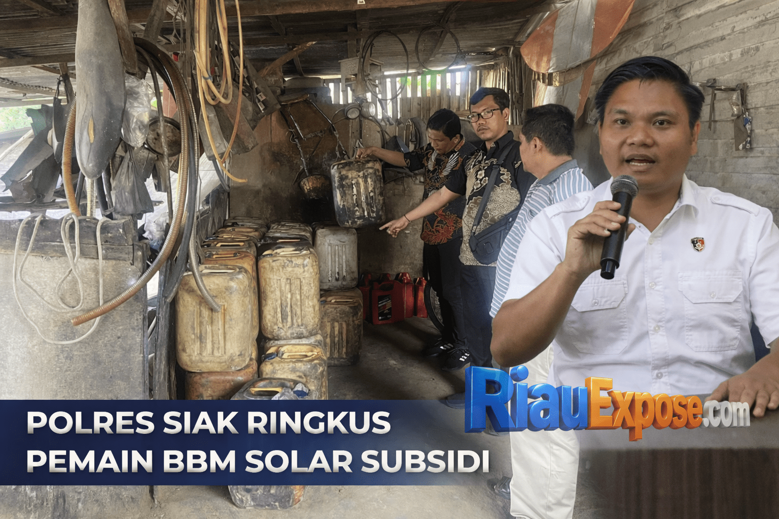 Polres Siak Ringkus Dua Pemain BBM Subsidi, L-300 Bertangki Modifikasi Jadi Barang Bukti 1 Praktik ilegal penyelewengan BBM subsidi kembali terbongkar di Kecamatan Tualang, Kabupaten Siak, Riau.