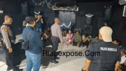 razia besar-besaran di sejumlah Tempat Hiburan Malam (THM) di wilayah Kecamatan Mandau dan Bathin Solapan, Kabupaten Bengkalis, Minggu (5/4/2026) dini hari.
