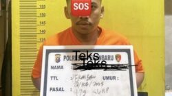 Pelaku berinisial MT (23) ditangkap setelah sempat melarikan diri dan bersembunyi di wilayah Sumatera Barat.
