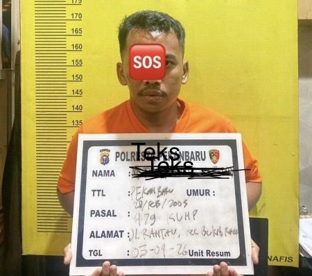 Pelaku berinisial MT (23) ditangkap setelah sempat melarikan diri dan bersembunyi di wilayah Sumatera Barat.
