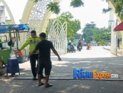 Balita Tewas Ditabrak Avanza di Depan Masjid Agung An-Nur Pekanbaru