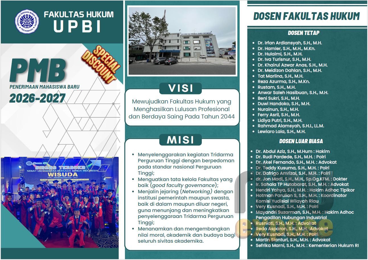 Promo Fakultas Hukum UPBI