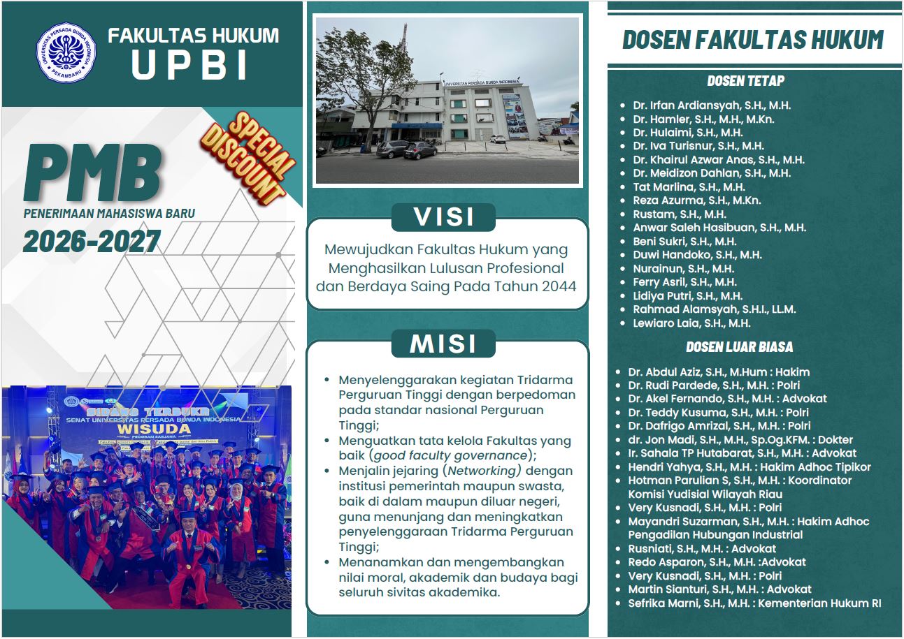 Promo Fakultas Hukum UPBI