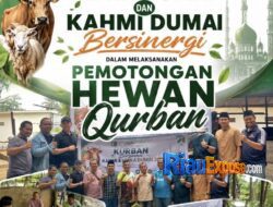 HIPKA dan KAHMI Dumai Bersinergi Laksanakan Pemotongan Hewan Kurban