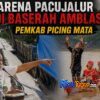 Pelataran Arena Pacu Jalur Baserah Retak dan Amblas, Pemkab Kuansing Dinilai Picing Mata