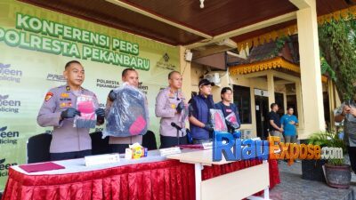 Polresta Polresta Pekanbaru bersama Ditreskrim Polda Riau Berhasil ungkap pembunuhan sopir box expedisi