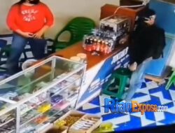 Kios Brilink di Bathin Solapan-Bengkalis Dirampok, Aksi Pelaku Terekam CCTV