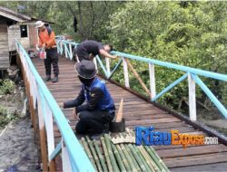 Pengabdian Brimob untuk Masyarakat, Jembatan Presisi Merah Putih di Bengkalis Rampung 100 Persen