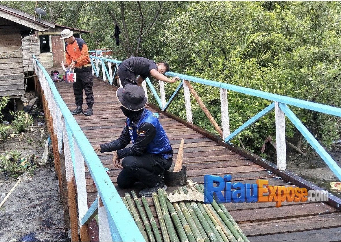 Pembangunan Infrastruktur Jembatan Presisi Merah Putih Tahap II akhirnya berhasil menuntaskan pembangunan jembatan penghubung di Kelurahan Damon, Kecamatan Bengkalis,