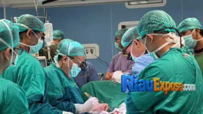 Tim Dokter RSUD Arifin Achmad Riau Sukses Lakukan Operasi Bypass Tanpa Mesin