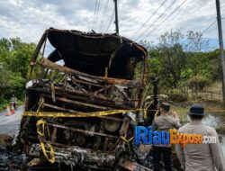 16 Jenazah Korban Bus ALS Terbakar hingga Tulang, Tim DVI Polda Sumsel Kesulitan Identifikasi