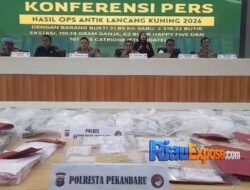 Operasi Antik Lancang Kuning Polda Riau Berakhir, Ungkap 435 Kasus Narkoba-557 Tersangka
