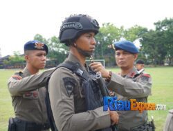 Tingkatkan Kemampuan Taktis, Brimob Riau gelar Latihan Gerilya Anti Gerilya