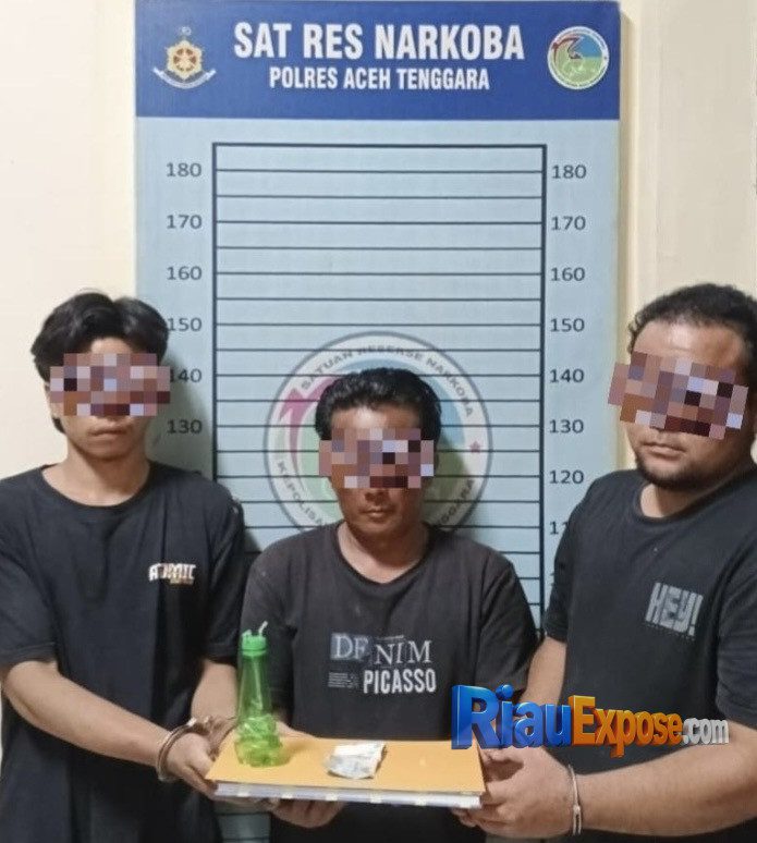Polres Aceh Tenggara bergerak cepat dan berhasil meringkus tiga pria yang diduga terlibat dalam penyalahgunaan narkotika jenis sabu di Desa Pulonas Baru, Kecamatan Lawe Bulan.