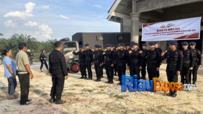 Sambut HUT Bhayangkara ke-80, Brimob Polda Riau Gelar Bakti Religi di Gereja