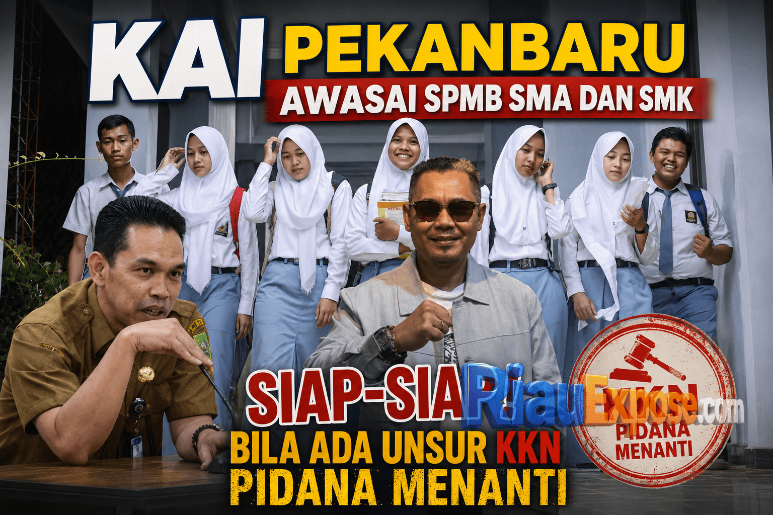 Jalur Penerimaan Siswa SMA Jalur Afirmasi Dibuka, KAI Awasi Dugaan KKN SPMB di Riau 1 Kecurangan SPMB di Riau
