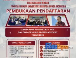 Sarjana Hukum Wajib Tahu! Pendaftaran DKPA-UCA KAI Riau 2026 Resmi Dibuka Hingga 27 Juli